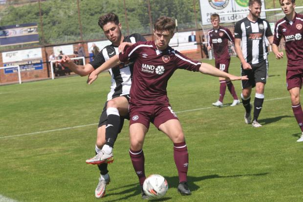 East Lothian Courier: Hearts came from a goal down to win 2-1 in a pre-season friendly against Dunbar United at New Countess Park