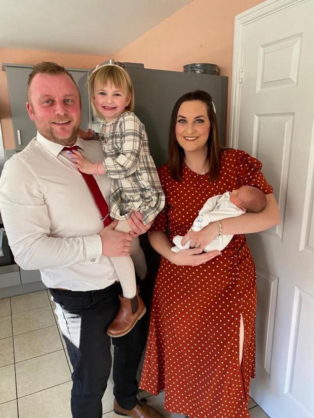 East Lothian Courier: Joanne Reid, husband John and children Mila and Parker