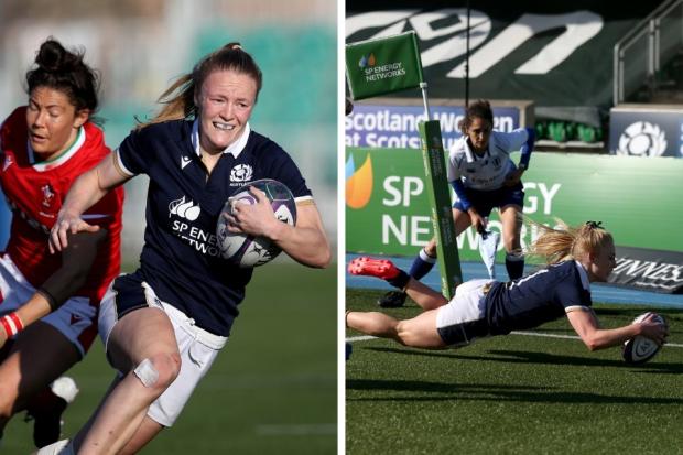 Liz Musgrove (left) and Megan Gaffney are heading to the Rugby World Cup with Scotland. Pictures: Andrew Milligan/PA Wire