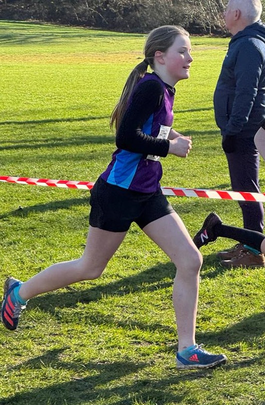 Tessa Russell was one of three Team East Lothian athletes competing in the girls under-13s race