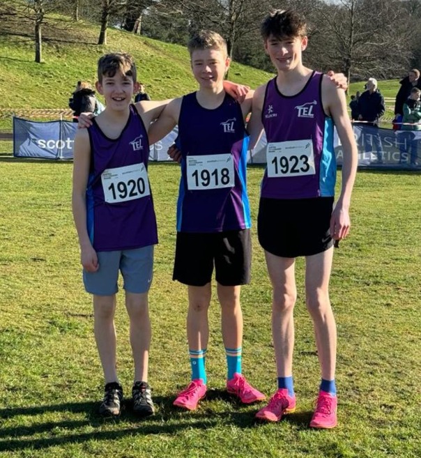 Jacob Lamb, Thomas Gornall and Joe Smith all finished in the top 60 in the under-15 boys race