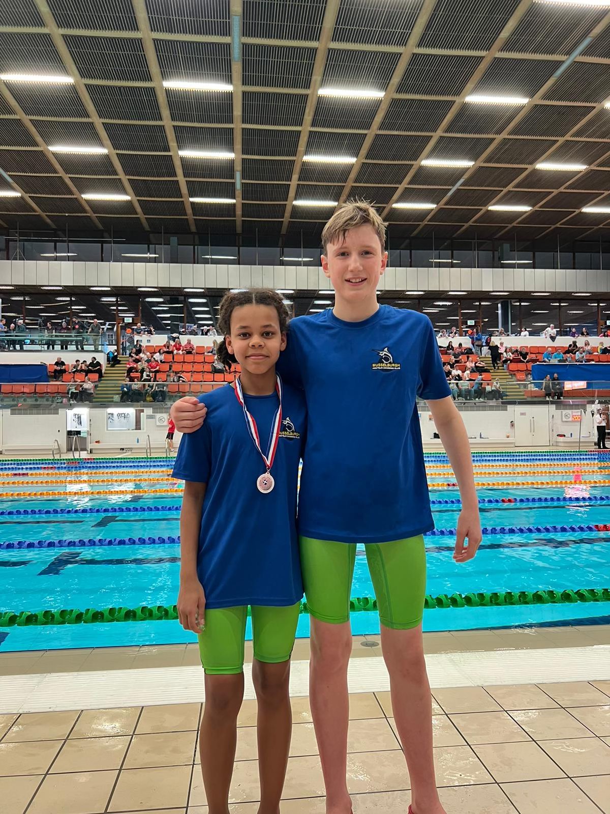 Veronika Kariuki and Ross Winters both returned from Edinburgh with bronze medals