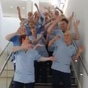 The nurses dancing