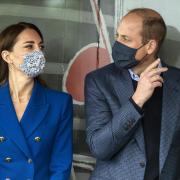 The Duke and Duchess of Cambridge during a visit to Heavy Sound in Cockenzie. Image: Andy Buchanan/PA Wire