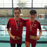 Alex Taylor and Declan Kay finished on the podium in the Haddington Total Swimmer Meet