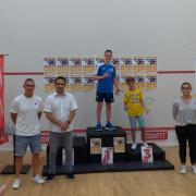 Jamie Pearman was celebrating success on the squash court in Spain