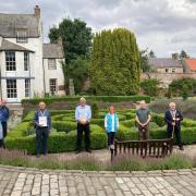 Blooming Haddington volunteers with Beautiful Scotland judges last August. From left: Frances Wright (chairperson of Blooming Haddington), Andrew Hogarth (East Lothian Council), Colin Ainsworth (Beautiful Scotland judge), Gregor McGillivray