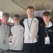 Luke Hornsey, Ross Anderton, Calum Peebles and Zach Slater made the final of two relays