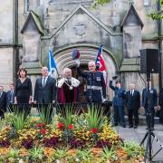 King Charles III was officially proclaimed monarch at a ceremony in Haddington. Image: Marilyn Young