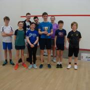 David Hunter was celebrating on the squash court in the lead up to Christmas