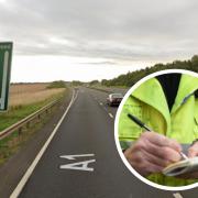 Police stopped the driver on the A1 this morning. Image: Google Maps