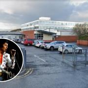 Rob Kingsley (inset) will perform A Vision of Elvis at Musselburgh Grammar School (main image: Google Maps)