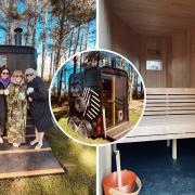 The pop-up sauna will soon be in place at Foxlake Adventures