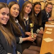 Those behind Beachy Beads were celebrating success in Edinburgh. Isla Farquhar, Libby Merritt, Iona Whellans, Sophie Thomson and Lucy Ingle. Missing from the picture are Isla Kilkenny and Estelle West