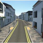 Artist impressions for the design changes to the east end of North Berwick High Street