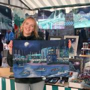 Clare Bevis enjoys displaying her artwork at the monthly market at historic Newhailes House at Musselburgh