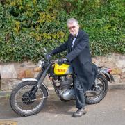 Colin Cunningham is doing his bit for charity on his 1968 BSA B44 Victor Special motorbike