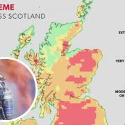 The risk of wildfires is 'extreme' in the majority of East Lothian