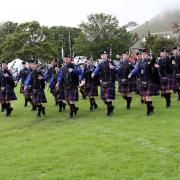 north berwick highland games 10/8/19 new zealand pipe band.
