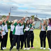 East Lothian Ladies returned from Ayr, Northfield, with the top 10 title. Image: Bowls Scotland