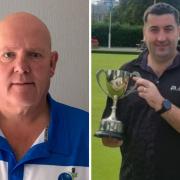 Alex Marshall (left) and Derek Oliver are returning from the World Bowls Championships with another silver medal