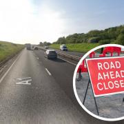 A section of the A1 will close for three nights. Image: Google Maps