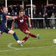 Tranent (maroon) thumped East Kilbride to progress to the third round of the Scottish Cup.