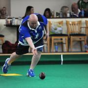 Billy Mellors in action for Scotland at the Men's Home International Series in Dunfermline, March 2023. Image: David Wardle.