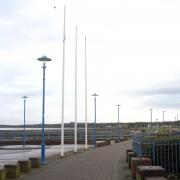 port seton promenade flag poles 18/11/23