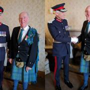 Archie Johnston was congratulated by Lord Lieutenant for East Lothian, Roderick Urquhart, on behalf of His Majesty King Charles III