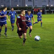 Haddington Athletic (maroon) are on the right track, according to manager Scott Bonar