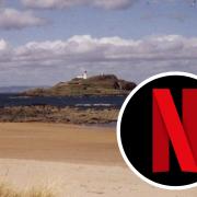 Filming is taking place at Yellowcraig Beach for the upcoming Netflix show Department Q