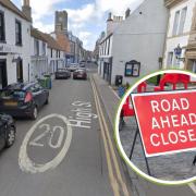 North Berwick High Street will be closed between Quality Street and Market Place between 9am and 4pm on Tuesday