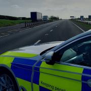 Police were carrying out checks on the A1 last week. Image: Police Scotland