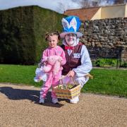 The Easter Bunny stopped by at an open day at Preston Tower in Prestonpans