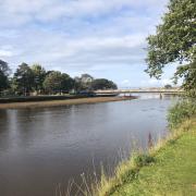 The River Esk passes through the centre of Musselburgh. Image: Copyright Richard Webb and licensed for reuse under this Creative Commons Licence.
