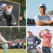 Tom Kim, Xander Schauffele, Robert MacIntyre and Rory McIlroy will all hope to be vying for the Genesis Scottish Open title. Images: Gordon Bell