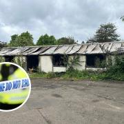 The fire took place at the former Edenhall Hospital in Musselburgh last night (Sunday)