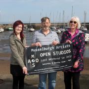 From left, the judges of the landscape art competition at Fisherrow Harbour, Jacky Thow, Alistair McIntyre and Nancy Bryce also highlight the forthcoming Open Studio Weekend in Musselburgh when artists get the chance to open their homes, businesses and