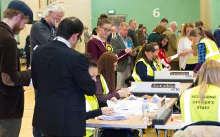 The count under way at Meadowmill