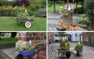Some of the wheelbarrows that have been popping up around Haddington