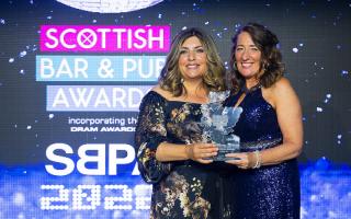 Giovanna Eusebi (left), from the Eusebi Deli in Glasgow, was named inspirational woman of the year. Photos by Peter Sandground provided by the Scottish Bar and Pub Awards