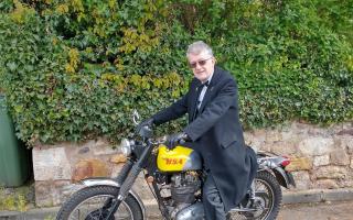Colin Cunningham is doing his bit for charity on his 1968 BSA B44 Victor Special motorbike