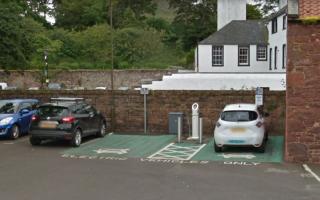 North Berwick has the most used electric car charger in East Lothian. Image: Google Maps