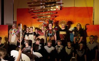 Pupils in P6 and P7 at Ormiston Primary School put on a great performace of The Lion King
