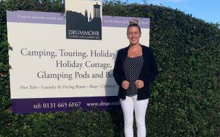 Angie Purves, site manager at Drummohr Camping and Glamping Site, is 