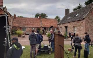 The film crew on site at Tyninghame. Image: David Wakefield