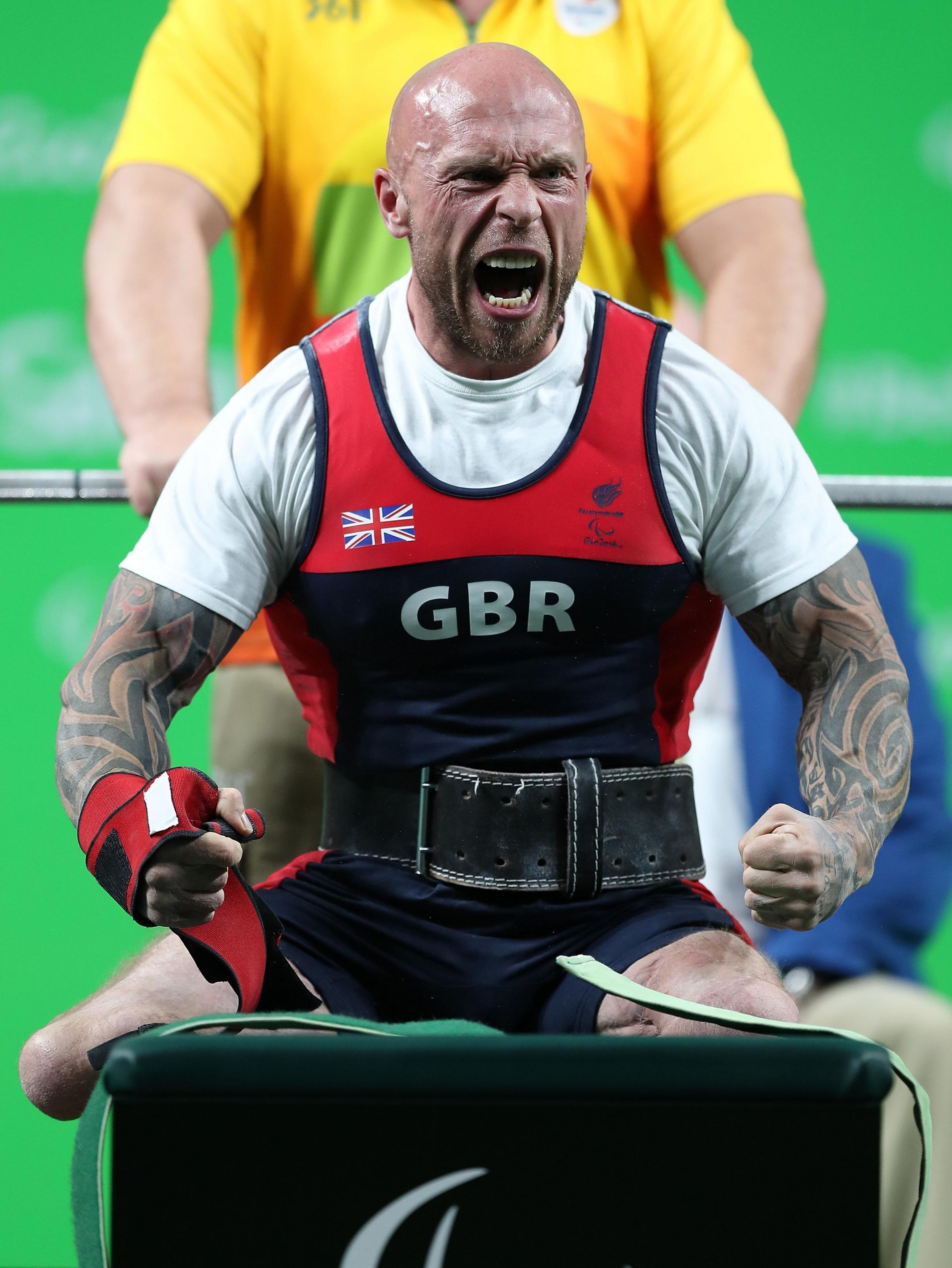 County powerlifter Micky Yule at the Rio Olympics. Pic Andrew Matthews/PA Wire.
